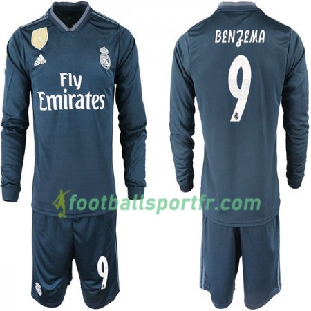 Tenue Real Madrid BENZEMA 11 Enfant Extérieur 2018-2019 Maillot de Foot ML